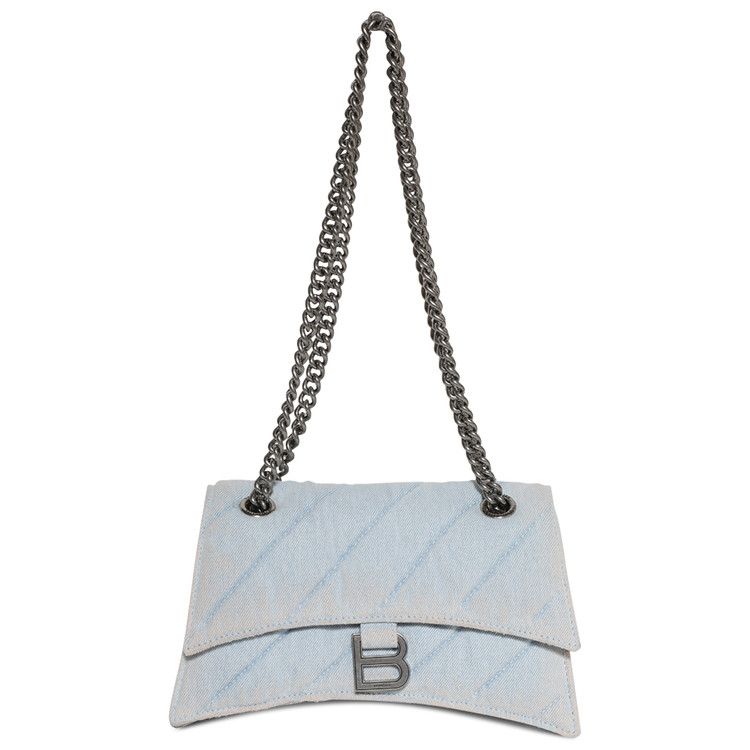 Balenciaga Crush Chain Bag Pale Blue