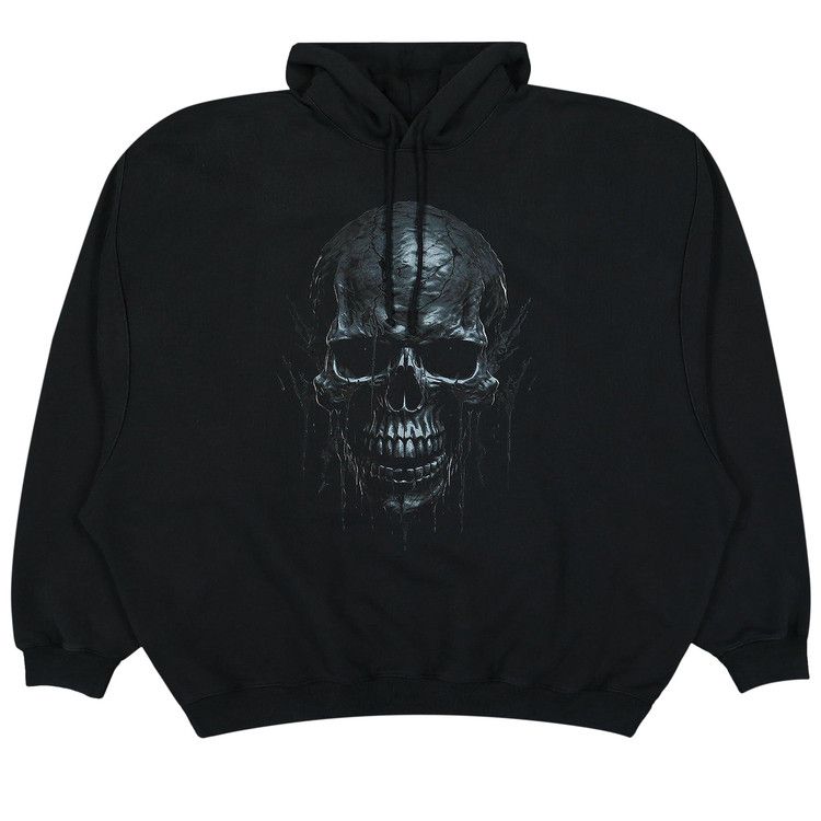 Buy Vetements Skull Metal Hoodie 'Black' - UA65HD570B BLAC | GOAT