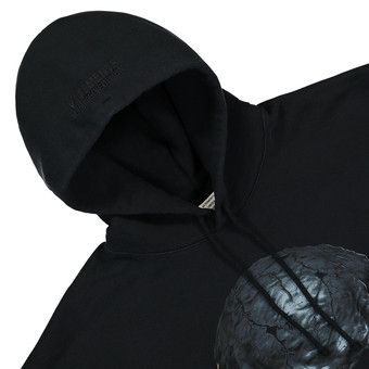 Buy Vetements Skull Metal Hoodie 'Black' - UA65HD570B BLAC