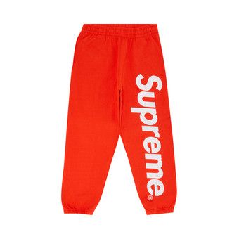 Buy Supreme Satin Appliqué Sweatpant 'Bright Orange' - FW24P48