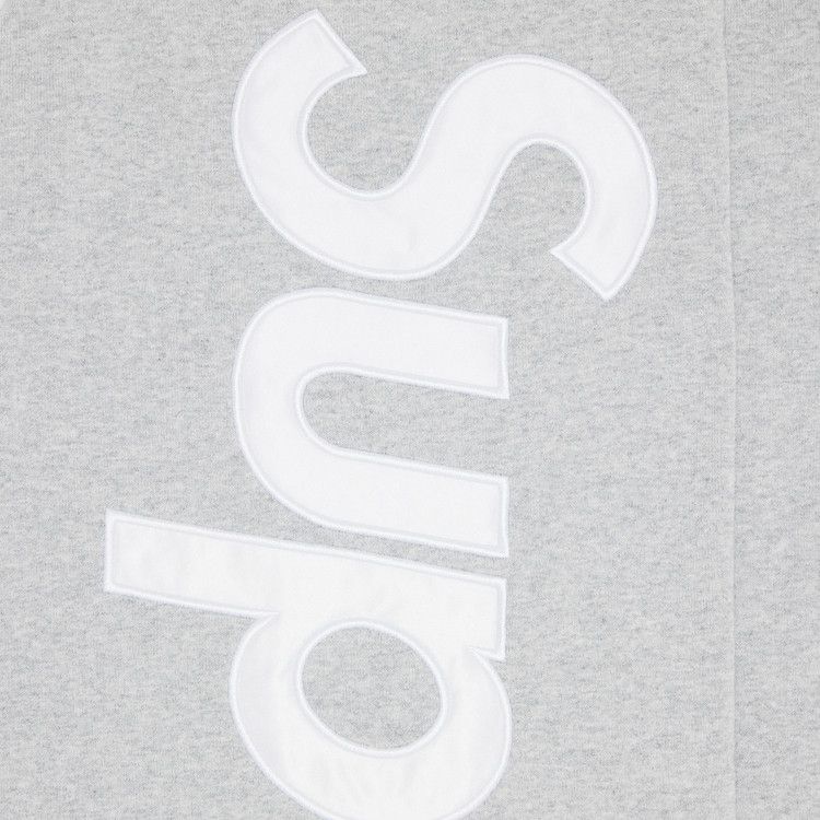 Supreme Satin Appliqué Sweatpant 'heather Grey'