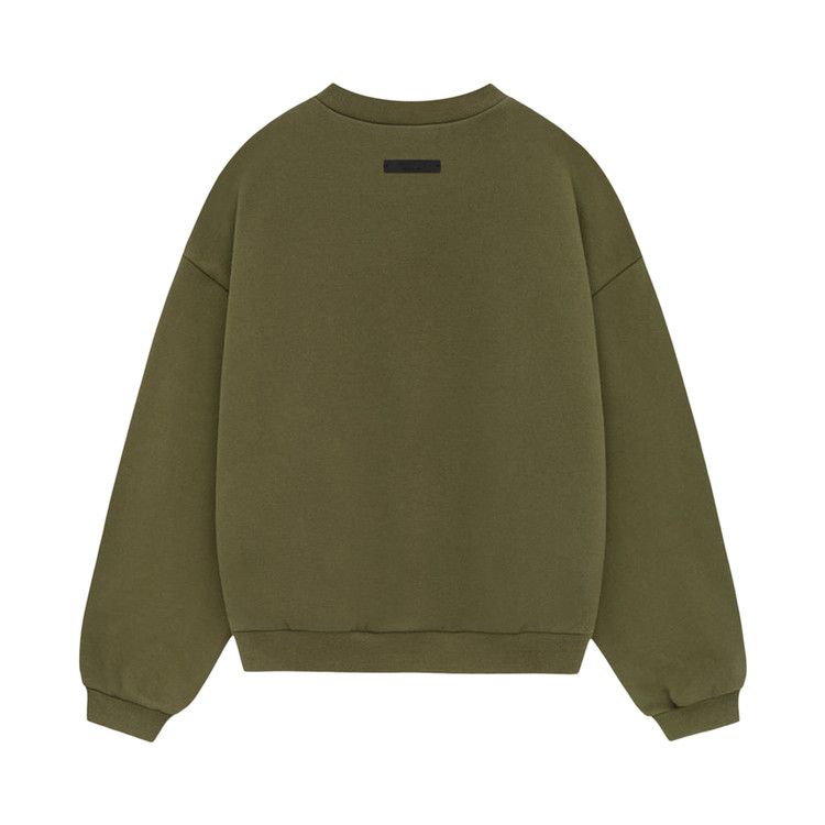 Fear Of God Essentials Kids Fleece Crewneck 'military'