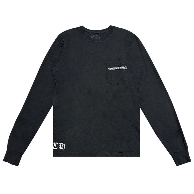 Buy Chrome Hearts Classic Oval Print Pocket Long-Sleeve 'Black