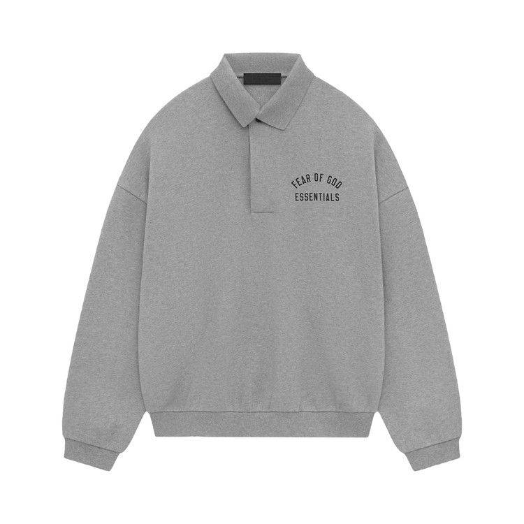 Fear Of God Essentials Fleece Polo Dark Heather