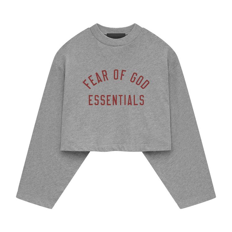 Buy Fear of God Essentials Tri-Blend Cropped Long-Sleeve