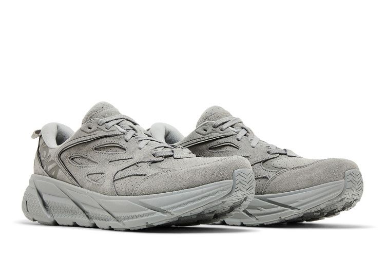 Hoka Clifton L Suede Limestone