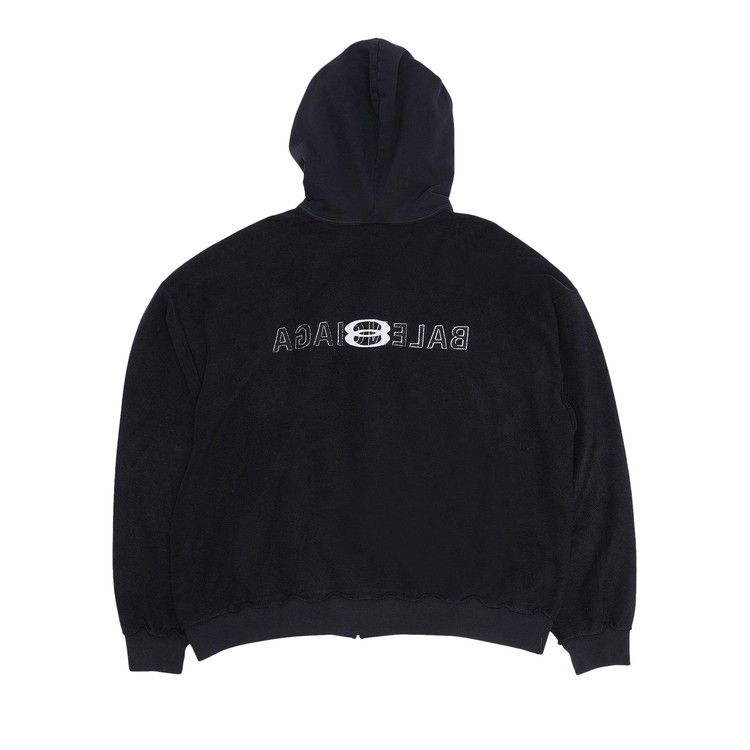 Balenciaga Inside Out Hoodie Faded Black/White