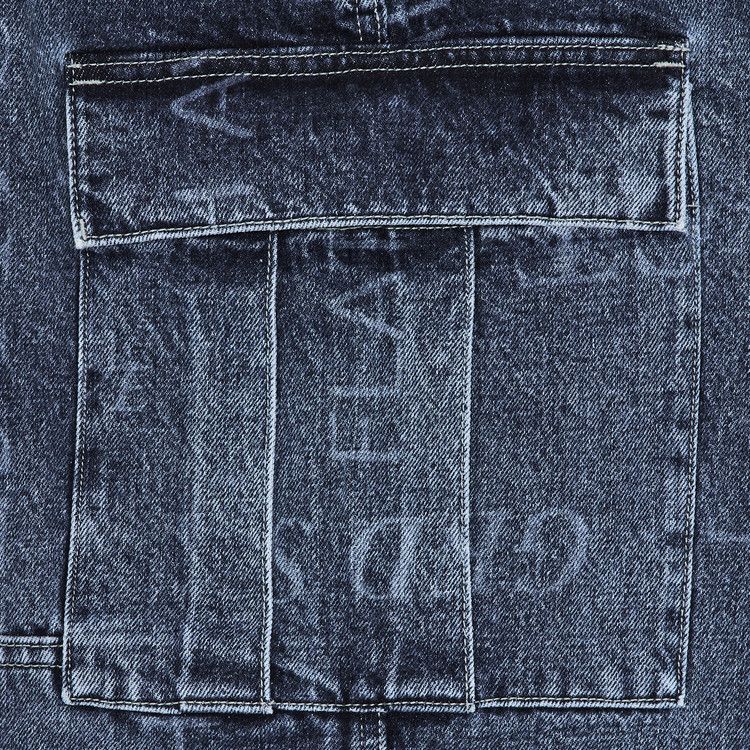 名作 Supreme Martine Rose Denim Cargo Pant Supreme Martine Rose Denim Cargo Pant Washed Blue Men's