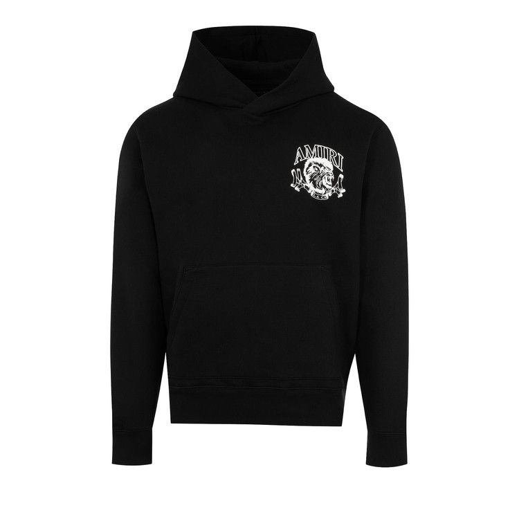Amiri Lion Outline Hoodie Black