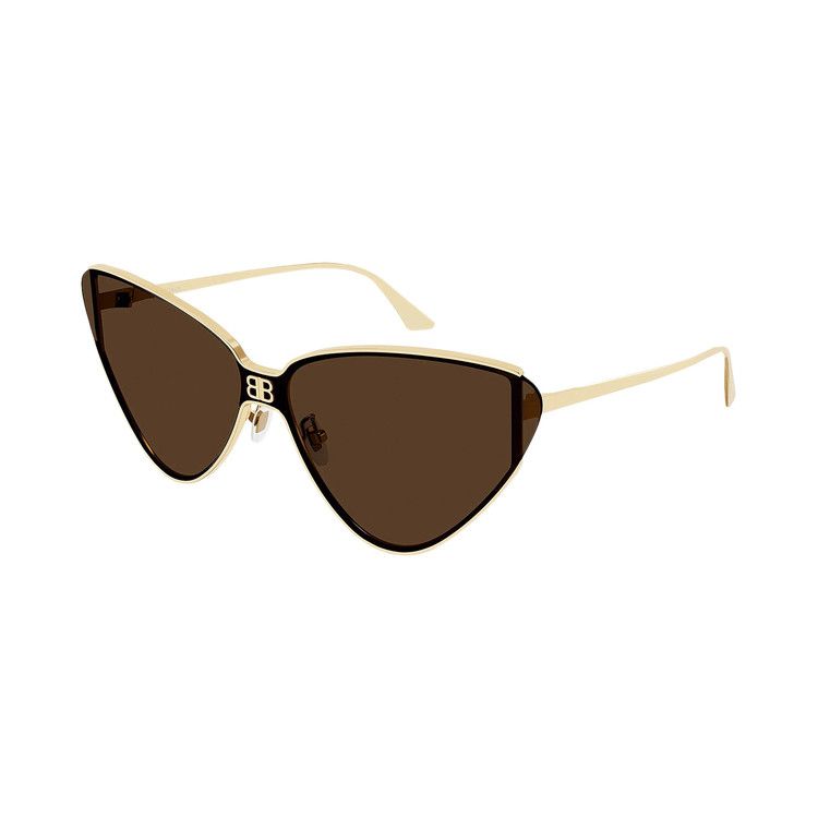 Balenciaga Cat Eye Sunglasses Gold/Brown