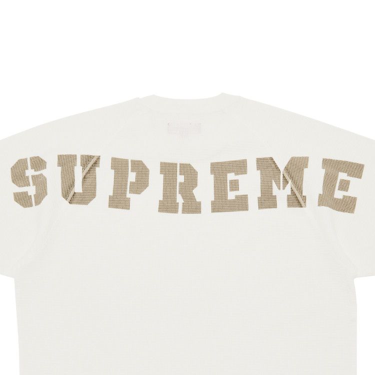 Buy Supreme Stencil Thermal Short-Sleeve Top 'White