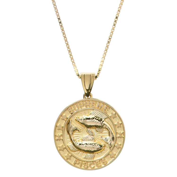 Buy Supreme x Jacob&Co 14K Gold Zodiac Pendant 'Gold - Pisces