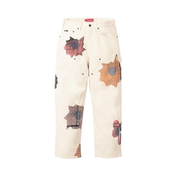 Buy Supreme x Nate Lowman Double Knee Painter Pant 'Natural