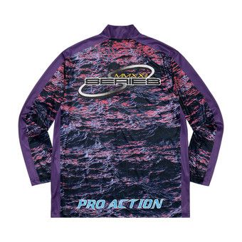 Buy Supreme Waves Zip Pullover 'Purple' - SS22KN64 PURPLE | GOAT