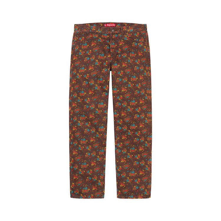 Supremeの22SSRegular Jean Flowers 32インチ supreme Regular Jean Flowers Supreme Regular Jean 'Flowers' (SS22