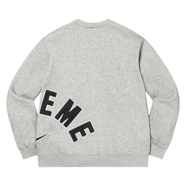 Buy Supreme x Nike Arc Crewneck 'Heather Grey' - SS22SW1 HEATHER GREY | GOAT