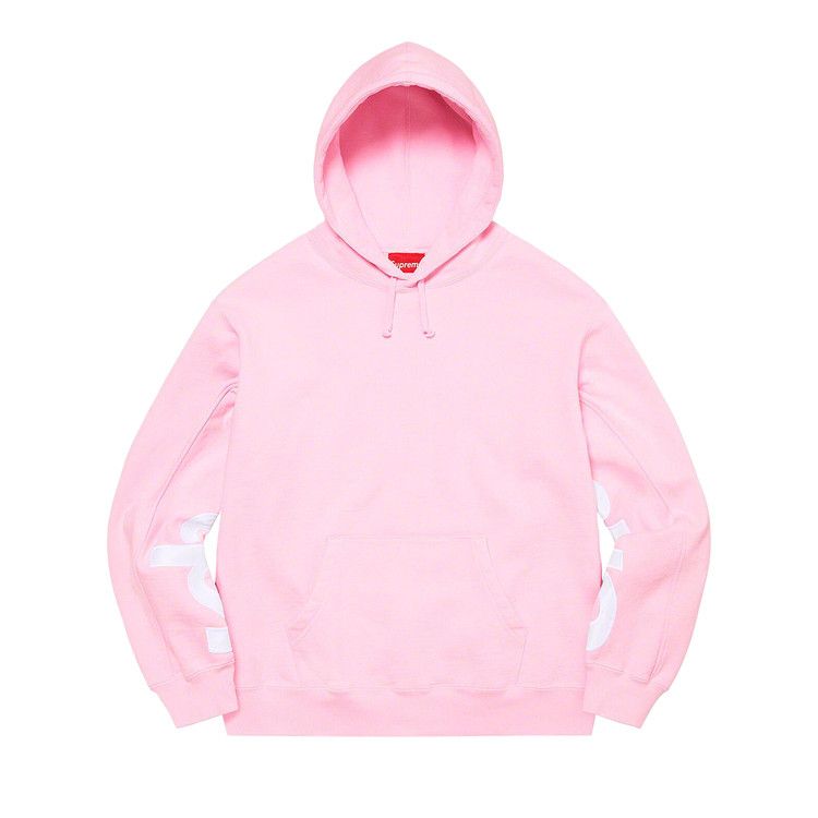 Buy Supreme Cropped Panels Hooded Sweatshirt 'Light Pink