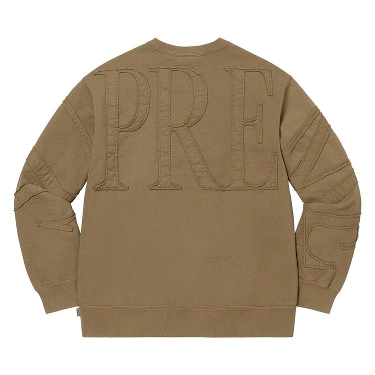 Supreme Tonal Appliqué Crewneck 'olive Brown'