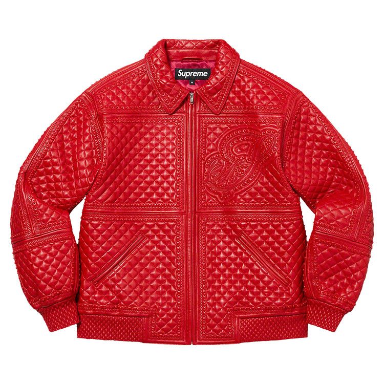 Supreme サテンジャケット M ブラック・レッド Supreme サテンジャケット M ブラック・レッド