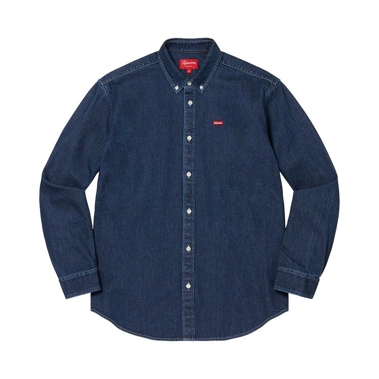 Buy Supreme Small Box Shirt 'Denim' - FW22S7 DENIM | GOAT