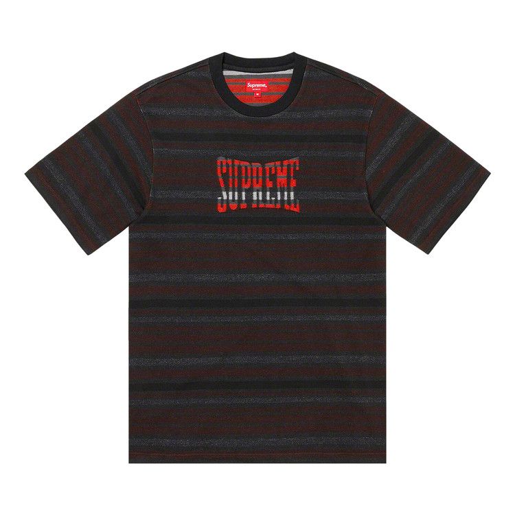 Buy Supreme Inverted Stripe Short-Sleeve Top 'Black' - FW22KN26