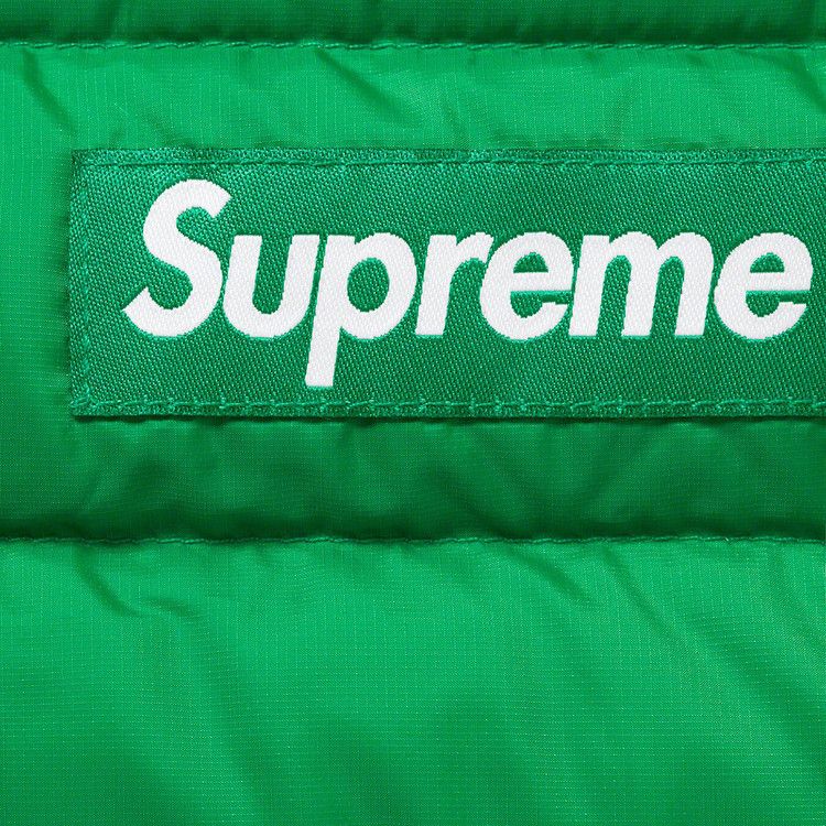Supreme Micro Down Half Zip Hooded Pullover 'green'