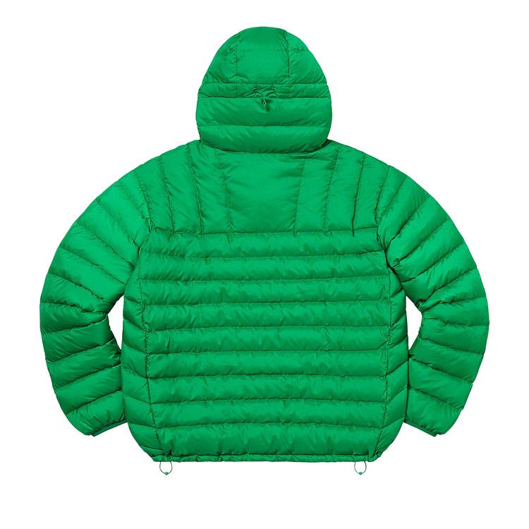Supreme Micro Down Half Zip Hooded Pullover 'green'