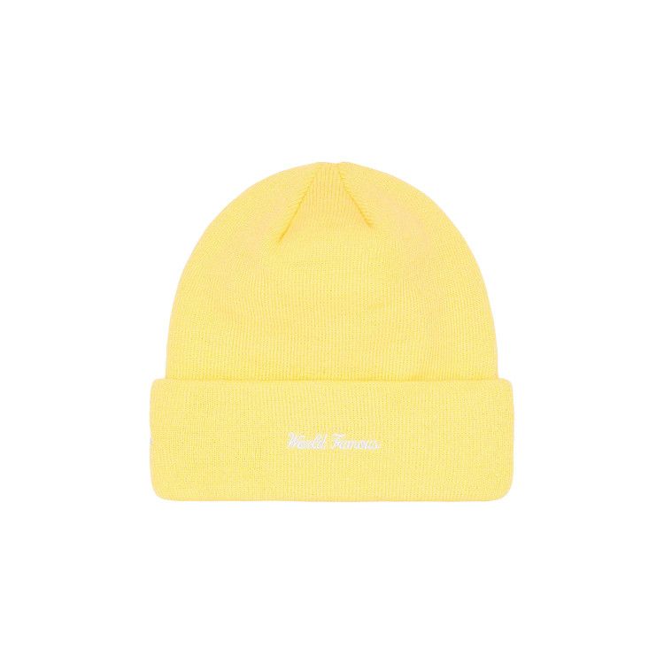 Buy Supreme x New Era Box Logo Beanie 'Pale Yellow' - FW22BN10