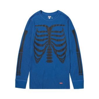 Buy Supreme x Hanes Bones Thermal Crew (1 Pack) 'Blue