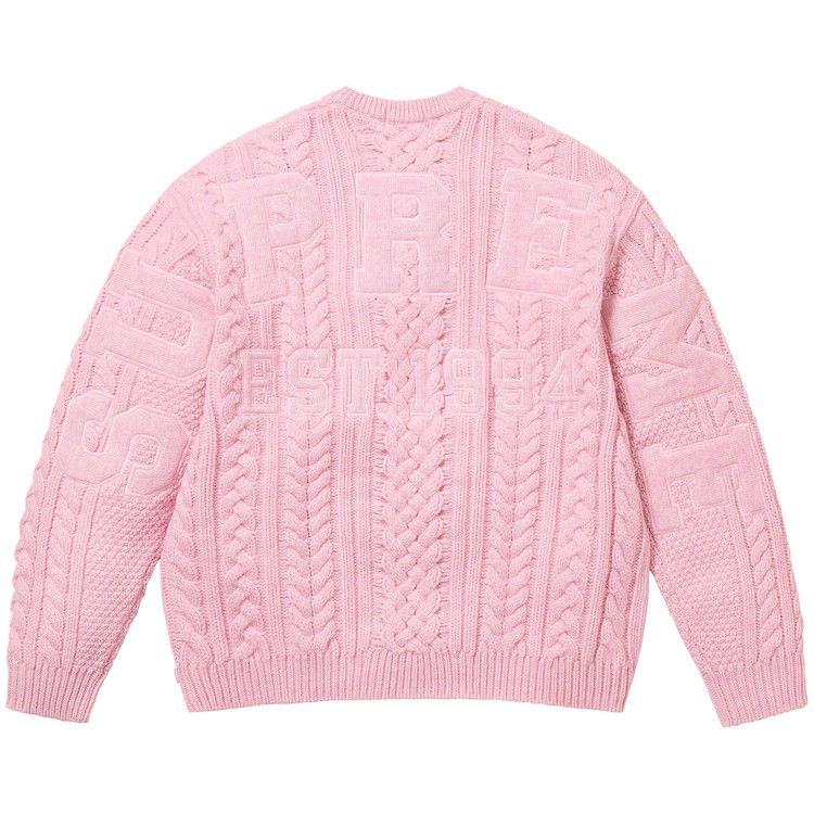 Supreme Applique Cable Knit Sweater Mサイズ｜メンズ