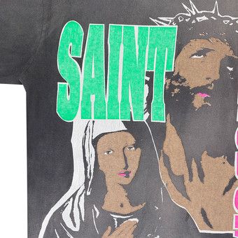 Buy SAINT Mxxxxxx Saint Kingdom Tee 'Black' - SM YS8 0000 C45 | GOAT