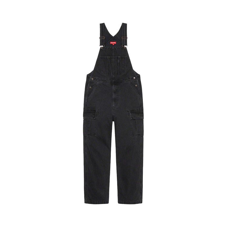 Buy Supreme Cargo Denim Overalls 'Black' - FW22P64 BLACK | GOAT