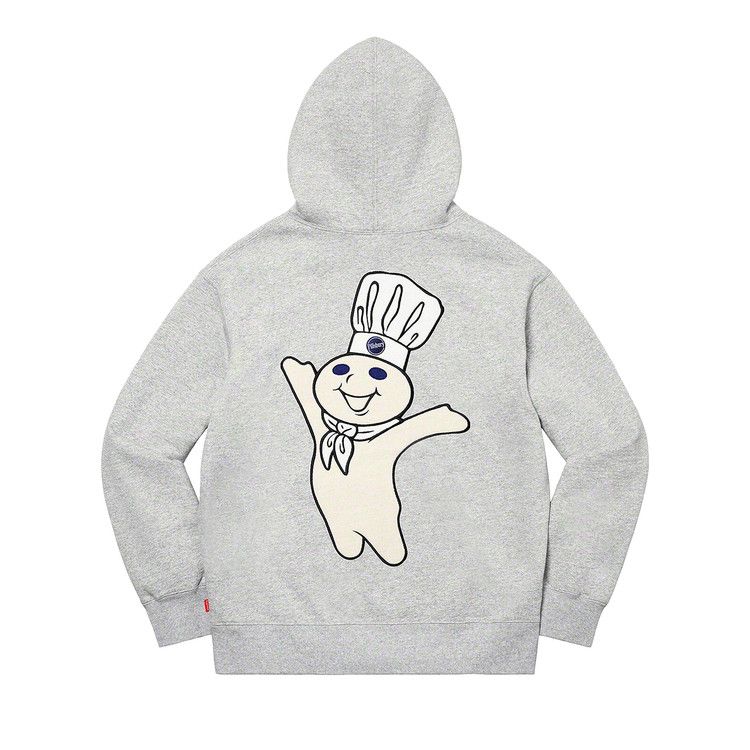 Buy Supreme Doughboy Zip Up Hooded Sweatshirt 'Heather Grey