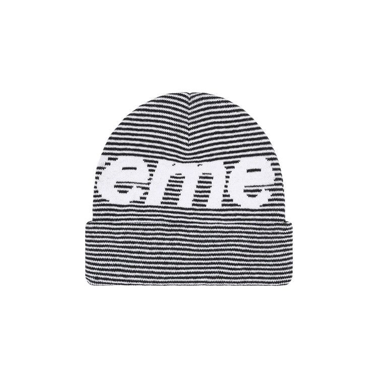 Buy Supreme Big Logo Beanie 'Black Stripe' - FW22BN29 BLACK STRIPE