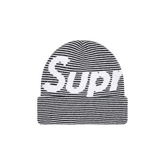 Buy Supreme Big Logo Beanie 'Black Stripe' - FW22BN29 BLACK STRIPE