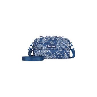 Buy Supreme Puffer Side Bag 'Blue Paisley' - FW22B18 BLUE PAISLEY