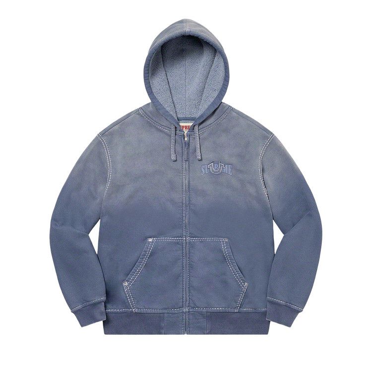 Buy Supreme x True Religion Zip Up Hooded Sweatshirt 'Indigo