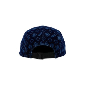 帽子 Supreme Flocked Denim Camp Cap \"Blue Buy Supreme Flocked Denim Camp Cap 'Blue' - FW24H94 BLUE | GOAT