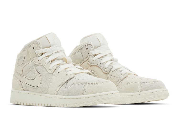 Air Jordan 1 Mid SE Craft Gs Pale Ivory