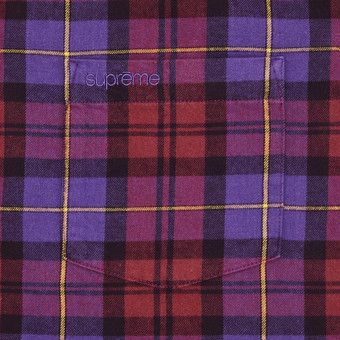 Buy Supreme Plaid Flannel Shirt 'Purple' - FW24S5 PURPLE | GOAT