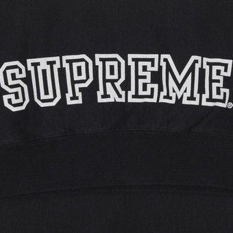 Buy Supreme Collegiate Sleeve Hooded Sweatshirt 'Black