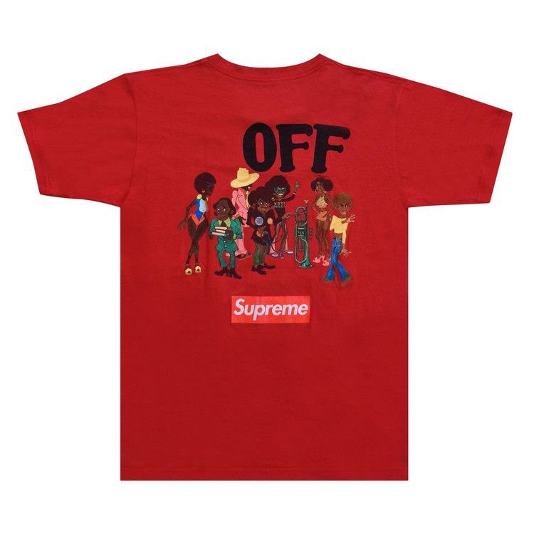 Buy Supreme x Miles Davis On The Corner Tee 'Red' - FW08T0103 RED