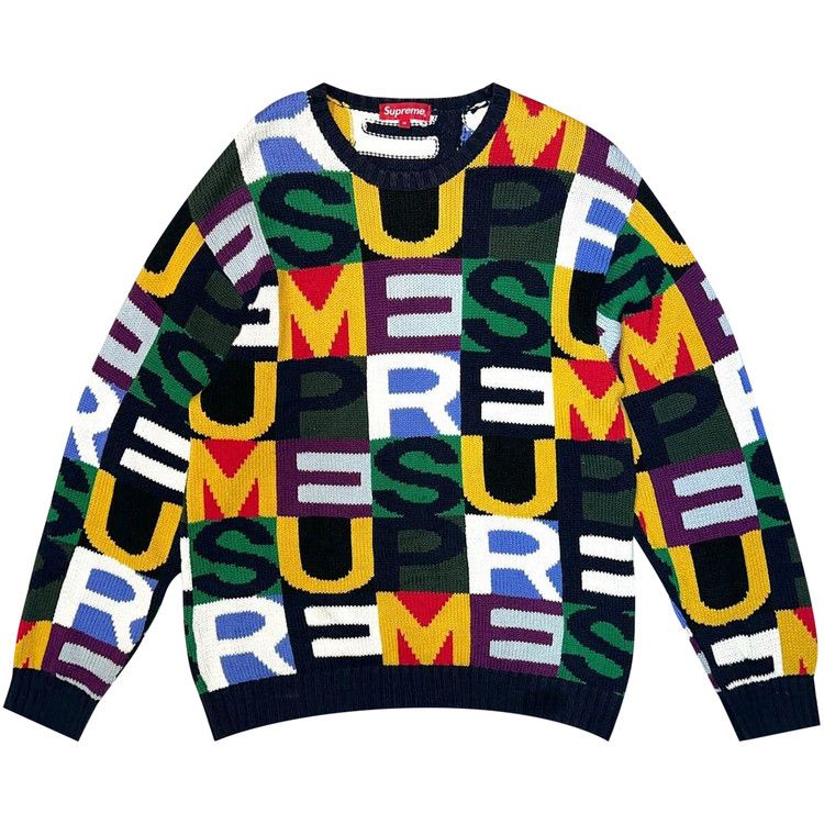 Supreme big letters sweater online