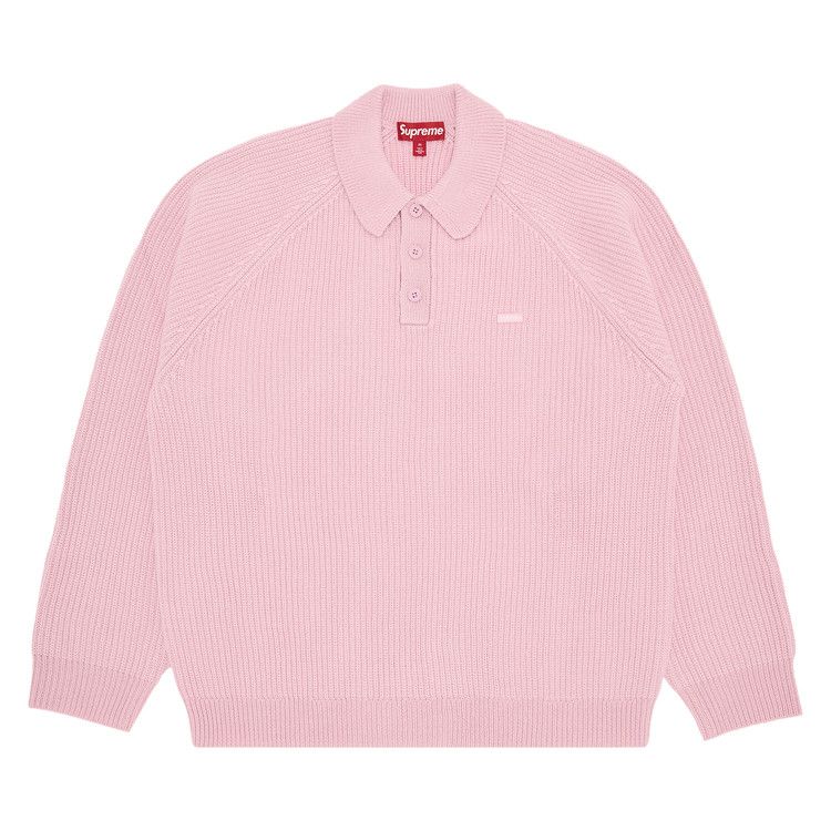 Buy Supreme Small Box Polo Sweater 'Pink' - FW24SK30 PINK | GOAT