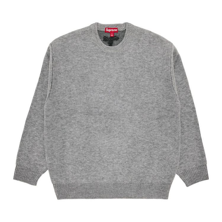 Supreme Cutout Logo Crewneck ヘザーグレー20ss