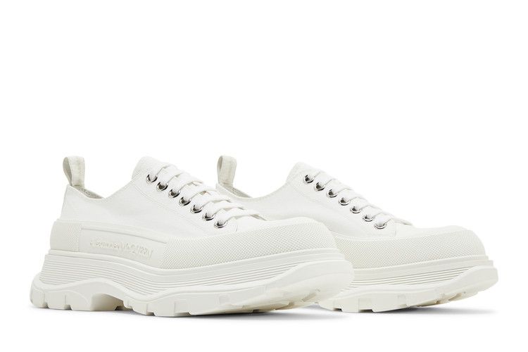 Alexander Mcqueen Tread Slick Lace Up White