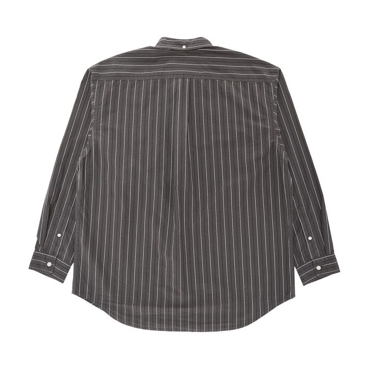 Supreme Loose Fit Stripe Shirt Grey