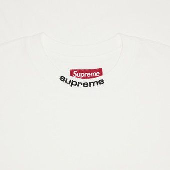 Buy Supreme Embroidered Collar Long-Sleeve Top 'White