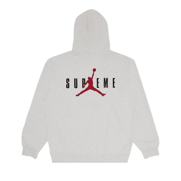 Buy Supreme x Jordan Hooded Sweatshirt 'Ash Grey' - FW24SW1 ASH
