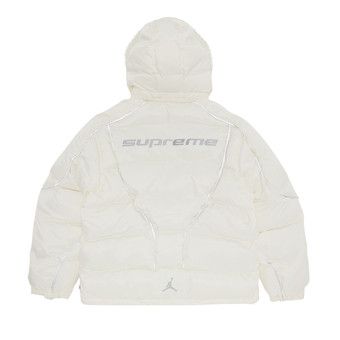 【Supreme x Jordan】 Puffer Jacket White - 24FW Supreme Jordan Puffer Jacket White Men's - FW24 - US